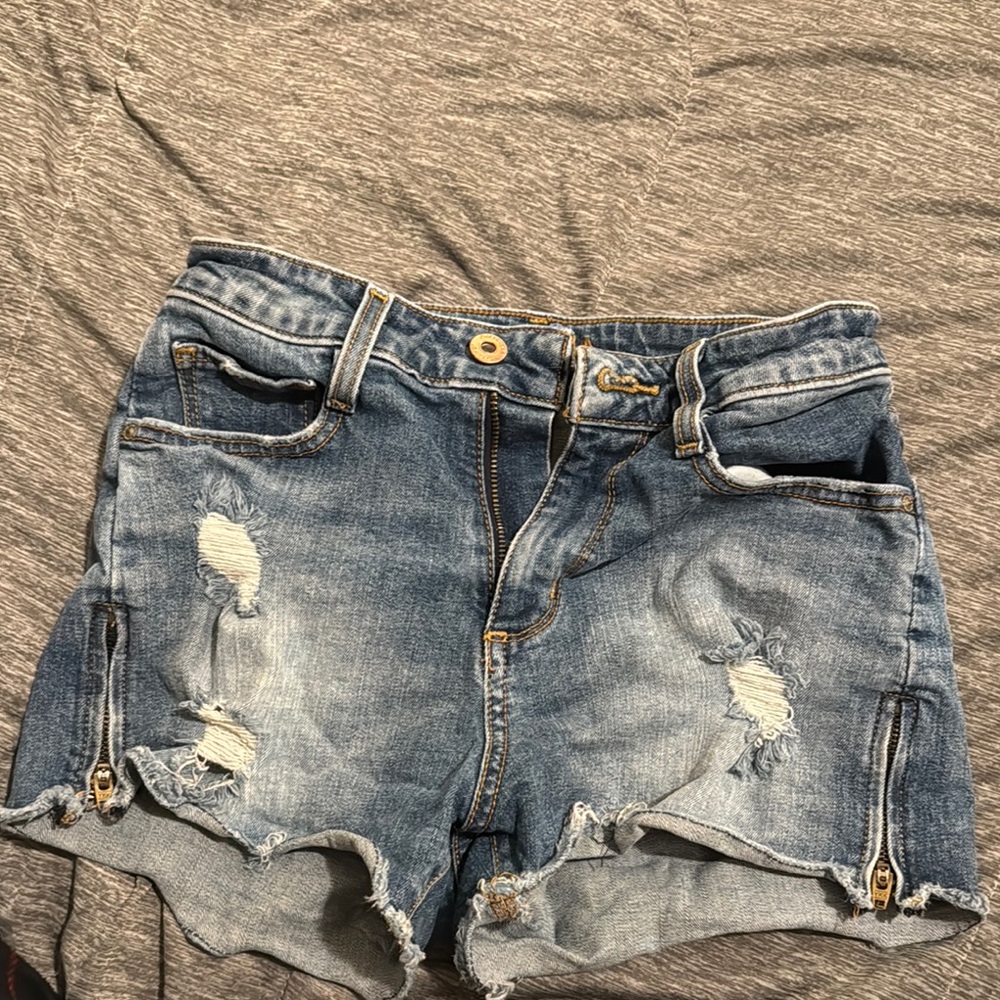 Denim Distressed Women's Shorts